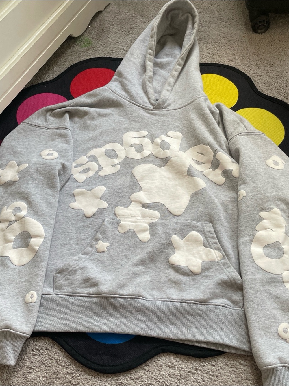 Grey Sp5der hoodie